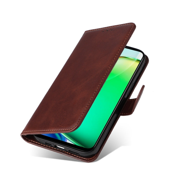 For vivo Y28 4G Global Classic Calf Texture Flip Leather Phone Case