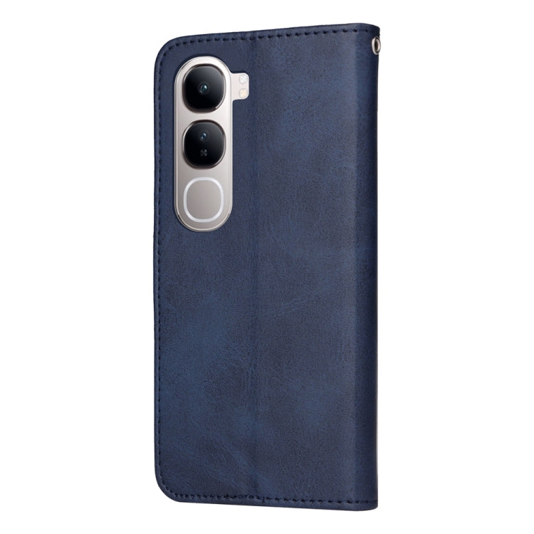 For vivo V40 Lite 4G / 5G IDN Classic Calf Texture Flip Leather Phone Case