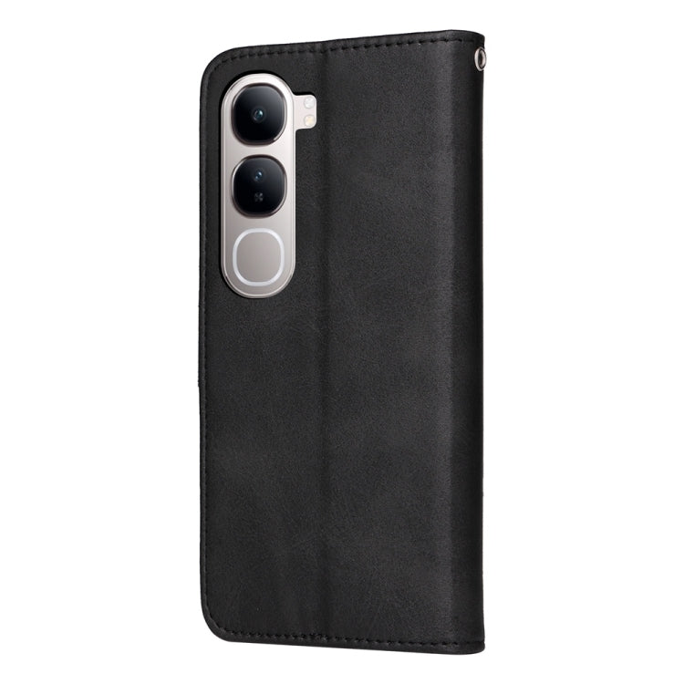 For vivo V40 Lite 4G / 5G IDN Classic Calf Texture Flip Leather Phone Case