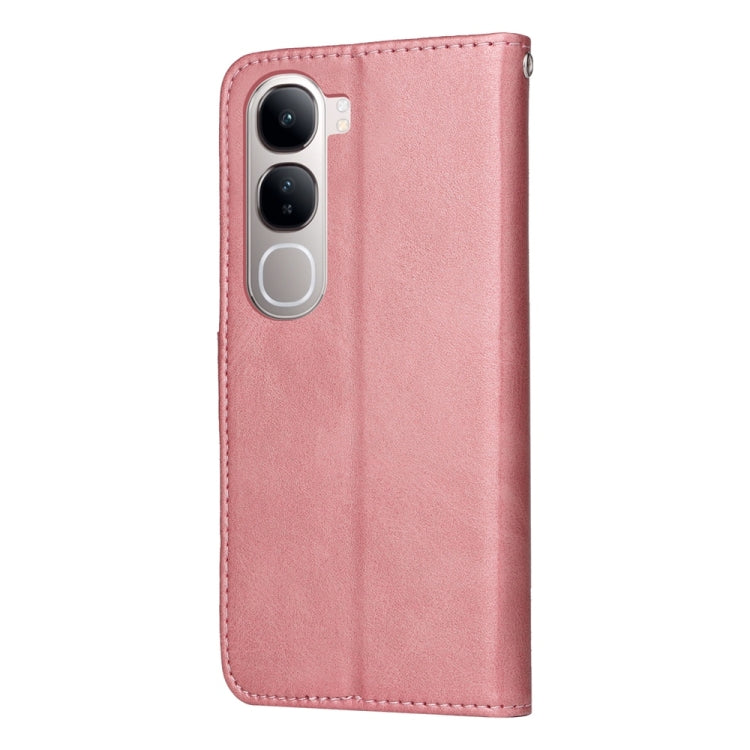 For vivo V40 Lite 4G / 5G IDN Classic Calf Texture Flip Leather Phone Case
