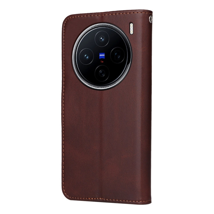 For vivo X200 Classic Calf Texture Flip Leather Phone Case