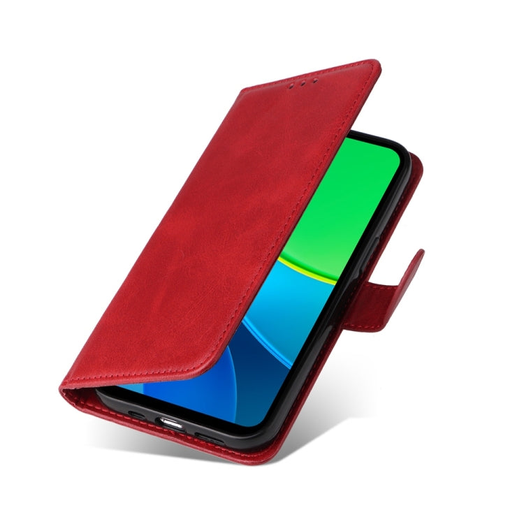 For vivo Y19s Classic Calf Texture Flip Leather Phone Case