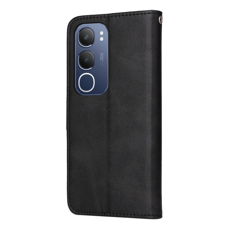 For vivo Y19s Classic Calf Texture Flip Leather Phone Case