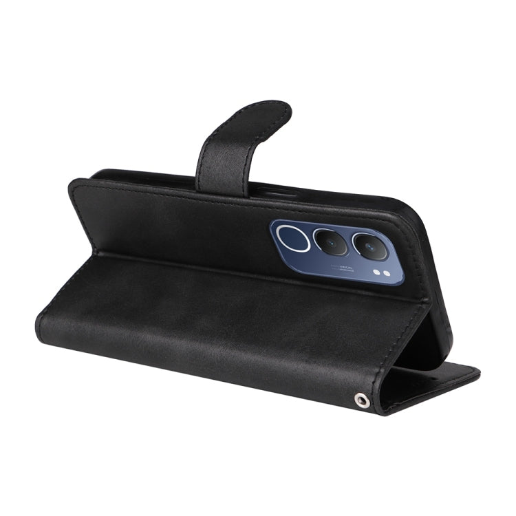 For vivo Y19s Classic Calf Texture Flip Leather Phone Case