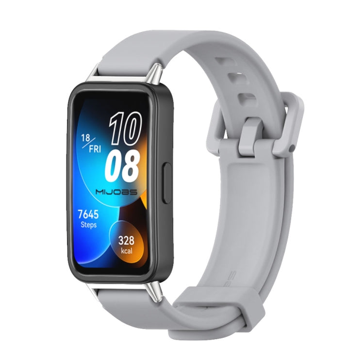 For Huawei Band 8 Mijobs Silicone Breathable Watch Band