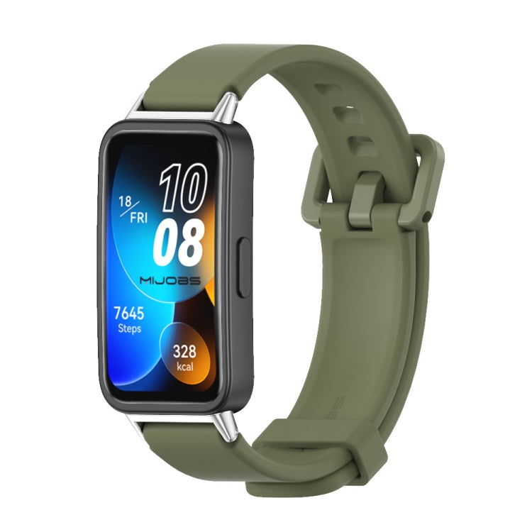 For Huawei Band 8 Mijobs Silicone Breathable Watch Band