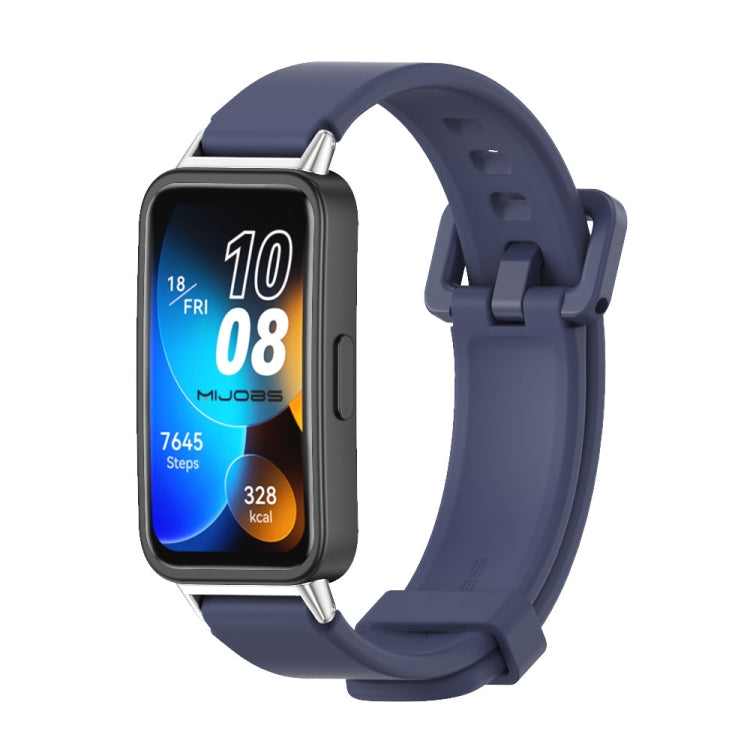 For Huawei Band 8 Mijobs Silicone Breathable Watch Band