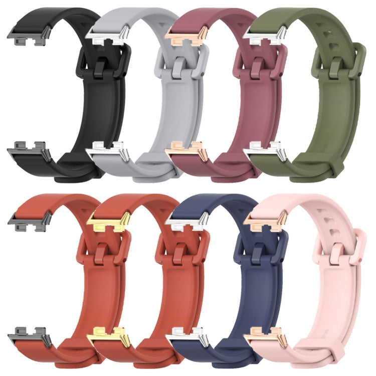 For Huawei Band 8 Mijobs Silicone Breathable Watch Band
