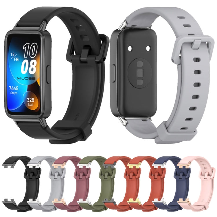 For Huawei Band 8 Mijobs Silicone Breathable Watch Band