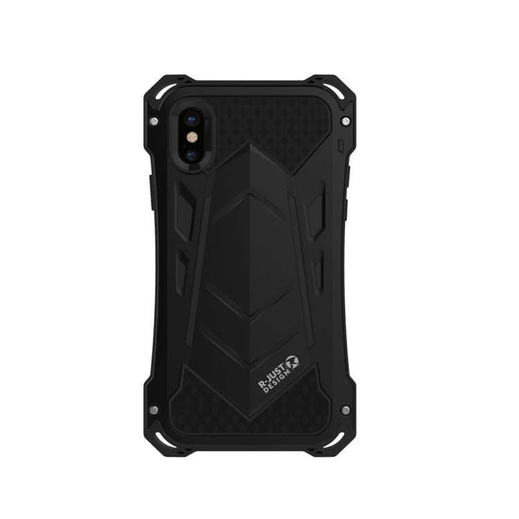 For iPhone X R-JUST Shockproof Dustproof Metal Armor Protective Case