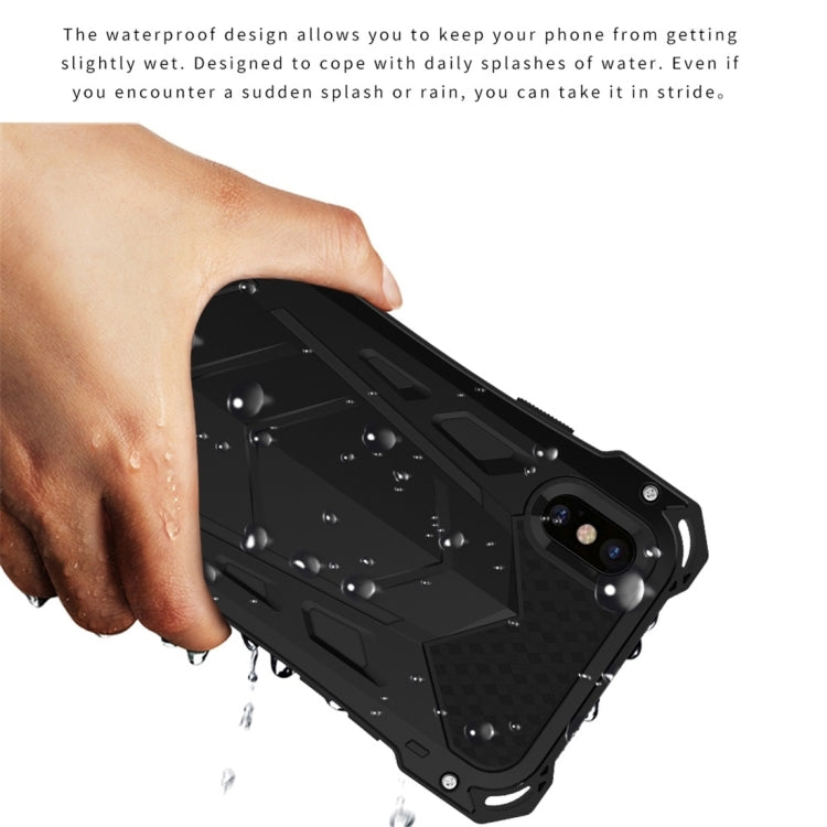 For iPhone X R-JUST Shockproof Dustproof Metal Armor Protective Case