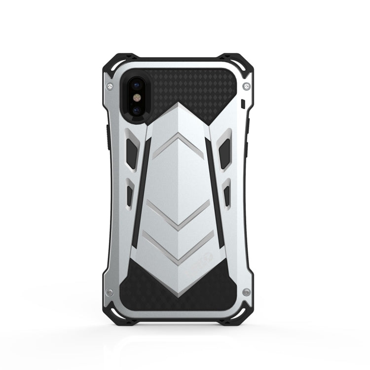For iPhone X R-JUST Shockproof Dustproof Metal Armor Protective Case