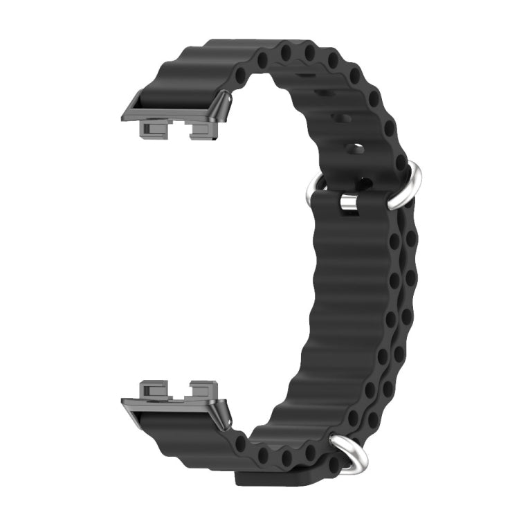 For Huawei Band 8 Mijobs Marine Silicone Breathable Watch Band