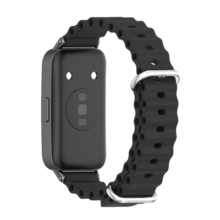 For Huawei Band 8 Mijobs Marine Silicone Breathable Watch Band