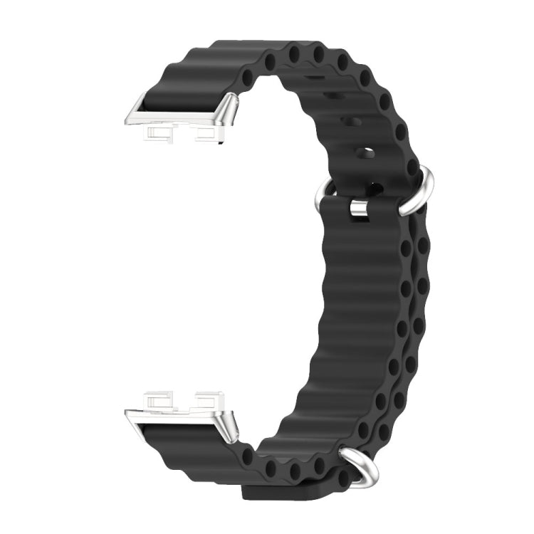 For Huawei Band 8 Mijobs Marine Silicone Breathable Watch Band
