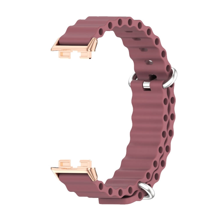 For Huawei Band 8 Mijobs Marine Silicone Breathable Watch Band