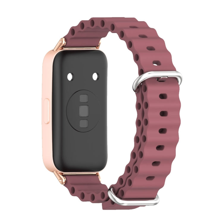 For Huawei Band 8 Mijobs Marine Silicone Breathable Watch Band