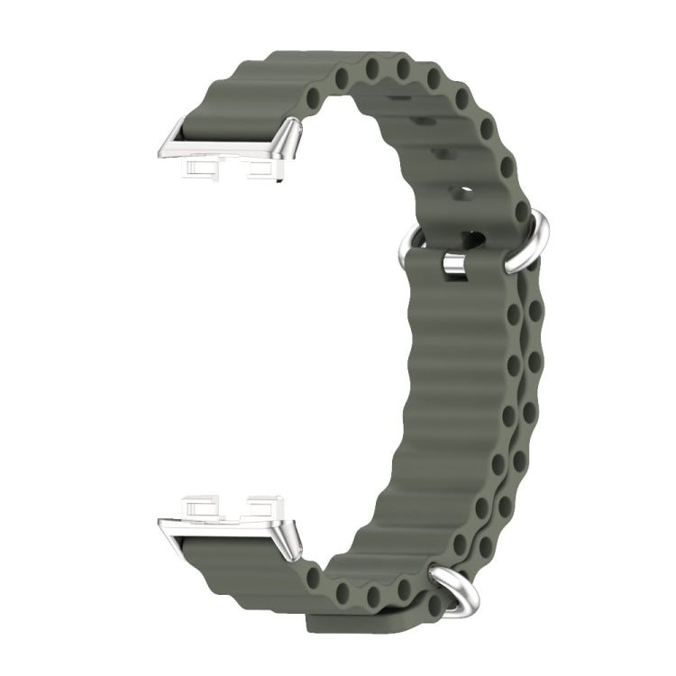 For Huawei Band 8 Mijobs Marine Silicone Breathable Watch Band