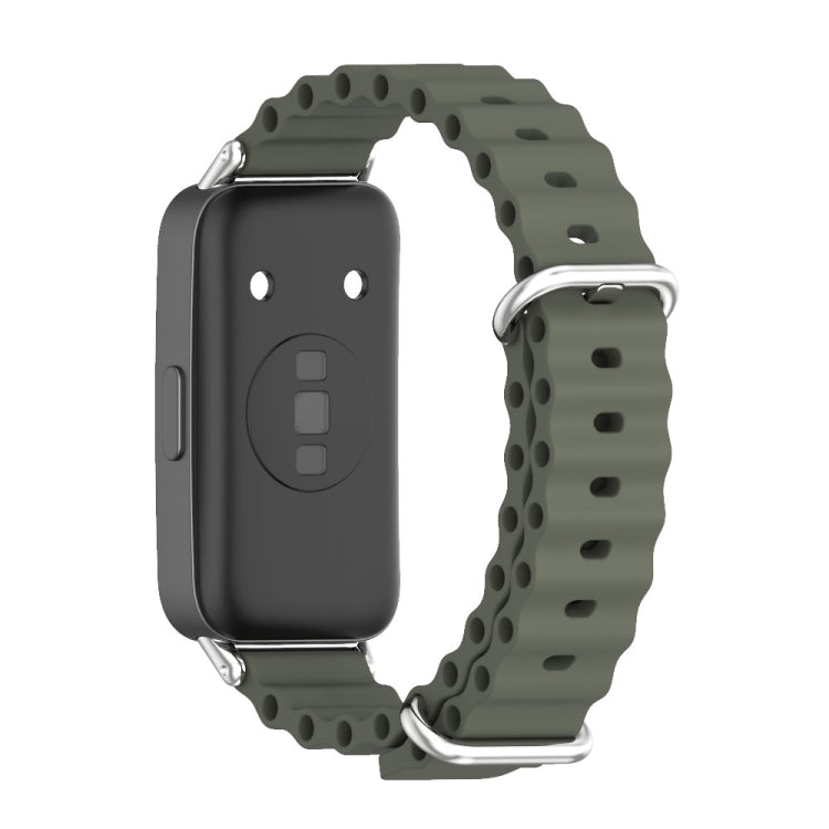 For Huawei Band 8 Mijobs Marine Silicone Breathable Watch Band