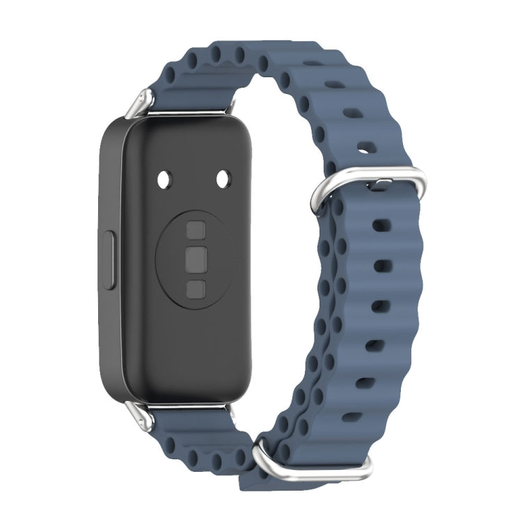 For Huawei Band 8 Mijobs Marine Silicone Breathable Watch Band