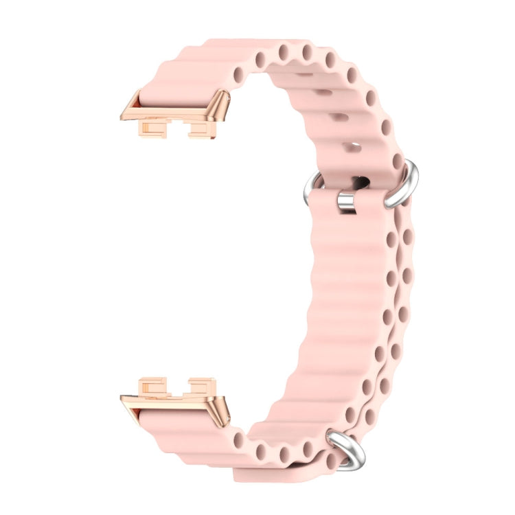 For Huawei Band 8 Mijobs Marine Silicone Breathable Watch Band