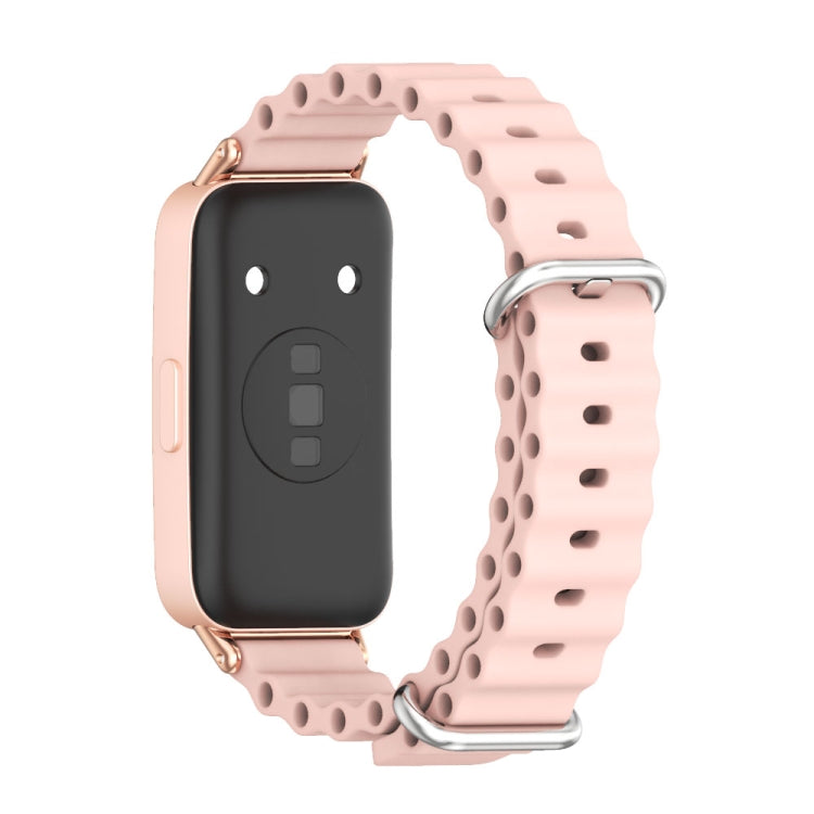 For Huawei Band 8 Mijobs Marine Silicone Breathable Watch Band