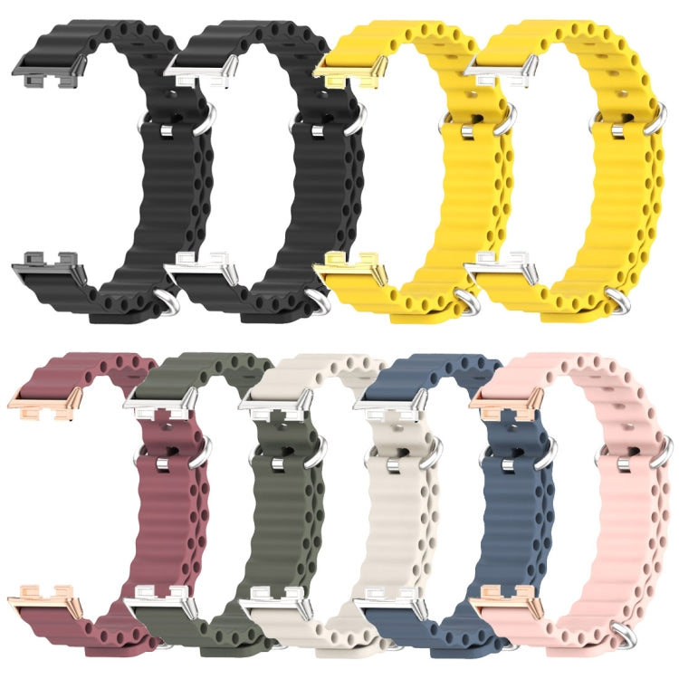 For Huawei Band 8 Mijobs Marine Silicone Breathable Watch Band