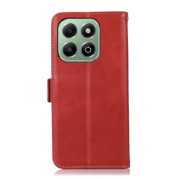 For Honor X6b Crazy Horse Top Layer Cowhide Leather Phone Case