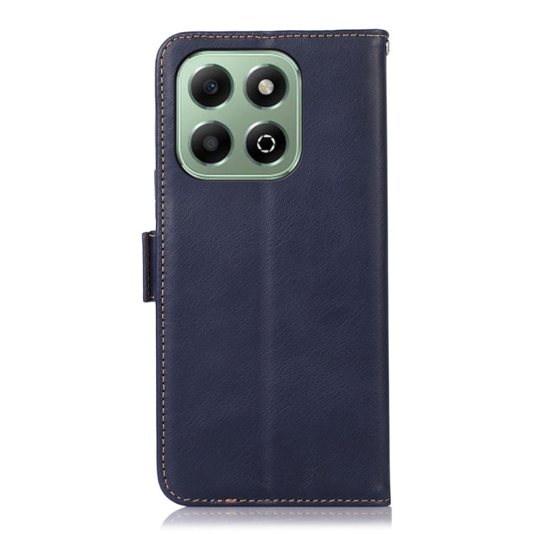 For Honor X6b Crazy Horse Top Layer Cowhide Leather Phone Case