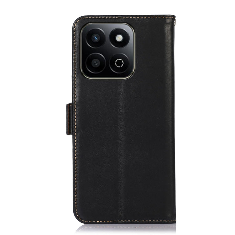 For Honor Play 60 Plus / 200 Smart Crazy Horse Top Layer Cowhide Leather Phone Case