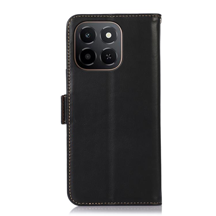 For Honor X6c 4G Crazy Horse Top Layer Cowhide Leather Phone Case