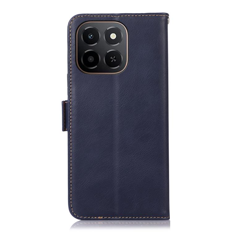 For Honor X6c 4G Crazy Horse Top Layer Cowhide Leather Phone Case