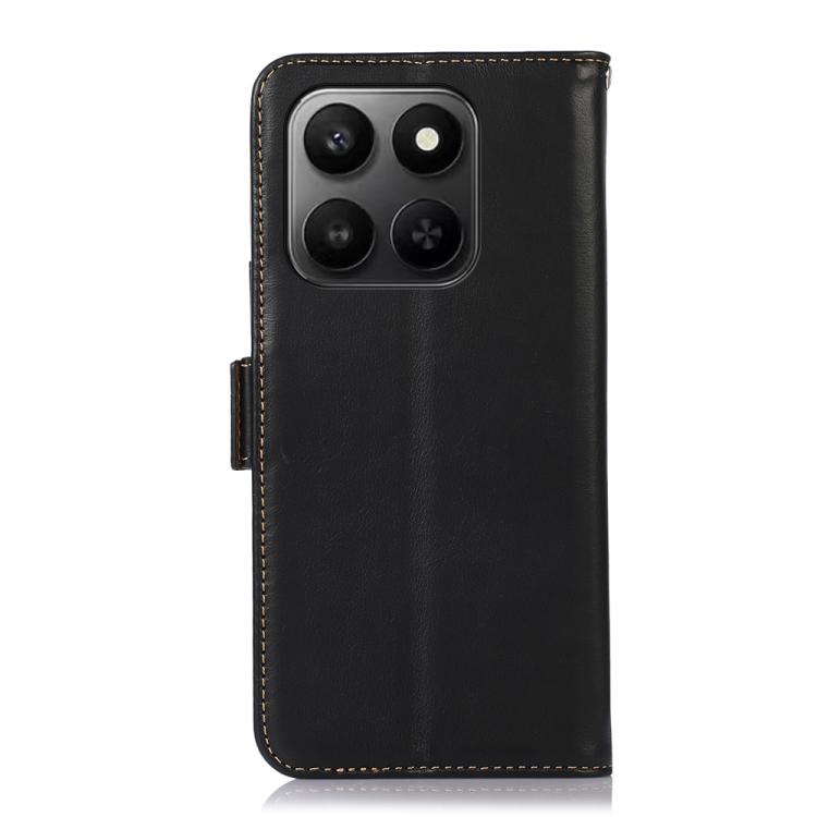 For Honor X7d 5G/400 Smart 5G Crazy Horse Top Layer Cowhide Leather Phone Case