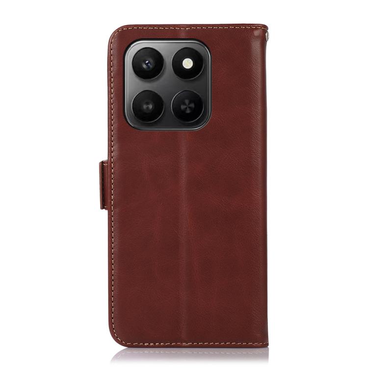 For Honor X7d 5G/400 Smart 5G Crazy Horse Top Layer Cowhide Leather Phone Case