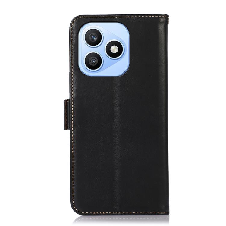 For Honor X8d 4G Crazy Horse Top Layer Cowhide Leather Phone Case