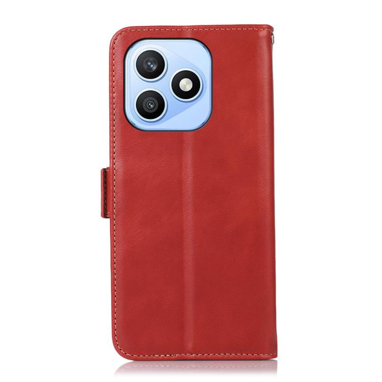 For Honor X8d 4G Crazy Horse Top Layer Cowhide Leather Phone Case