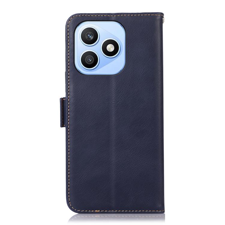 For Honor X8d 4G Crazy Horse Top Layer Cowhide Leather Phone Case