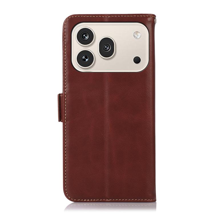 For Honor 600 Global Crazy Horse Top Layer Cowhide Leather Phone Case