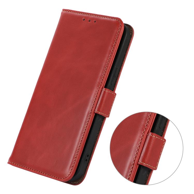 For Honor 600 Pro Global Crazy Horse Top Layer Cowhide Leather Phone Case