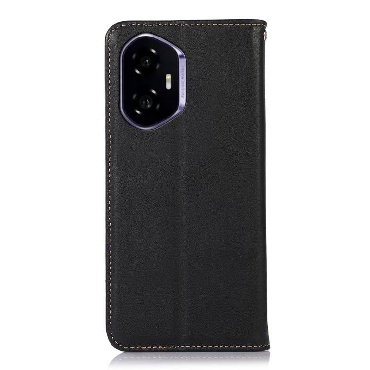 For Honor 400 Global 156.5mm KHAZNEH Nappa Top Layer Cowhide Leather Phone Case