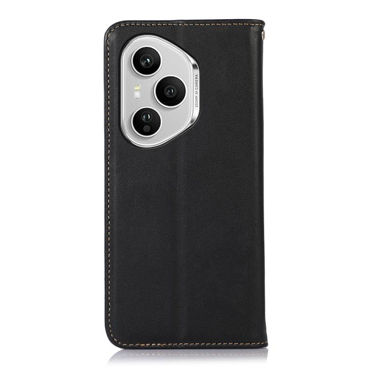For Honor 400 Pro Global 160.8mm KHAZNEH Nappa Top Layer Cowhide Leather Phone Case