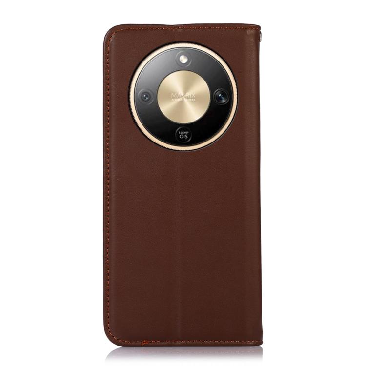 For Honor X9d 5G KHAZNEH Nappa Top Layer Cowhide Leather Phone Case