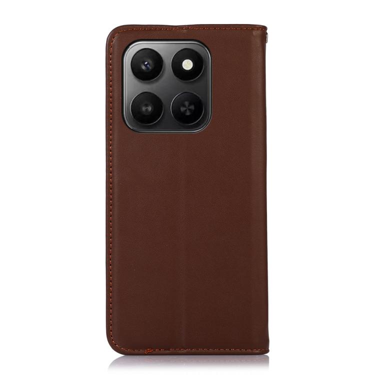 For Honor X7d 5G/400 Smart 5G KHAZNEH Nappa Top Layer Cowhide Leather Phone Case