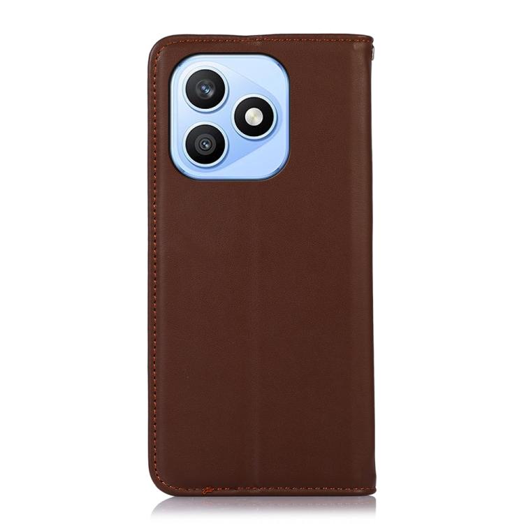 For Honor X8d 4G KHAZNEH Nappa Top Layer Cowhide Leather Phone Case