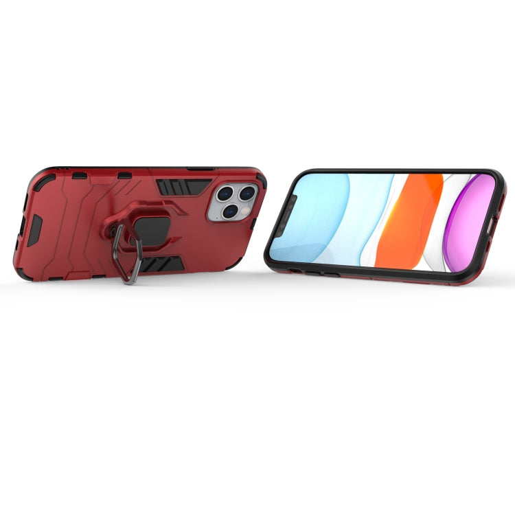 For iPhone 12 / 12 Pro Shockproof PC + TPU Protective Case with Magnetic Ring Holder