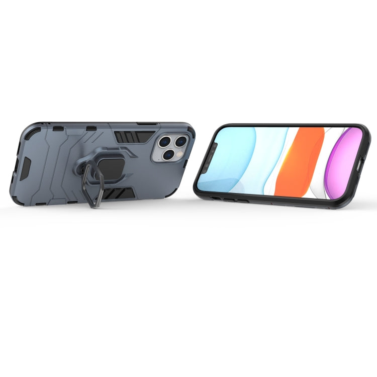 For iPhone 12 / 12 Pro Shockproof PC + TPU Protective Case with Magnetic Ring Holder