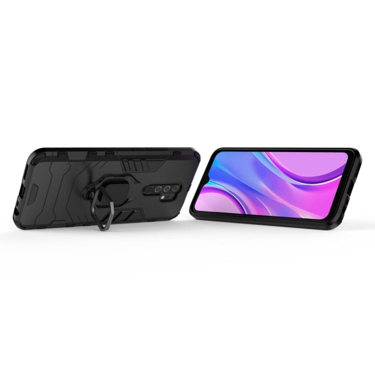 For Xiaomi Redmi 9 Shockproof PC + TPU Protective Case with Magnetic Ring Holder