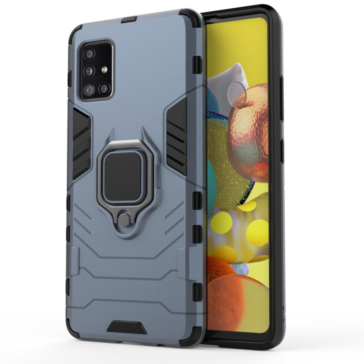 For Samsung Galaxy A51 5G Shockproof PC + TPU Protective Case with Magnetic Ring Holder