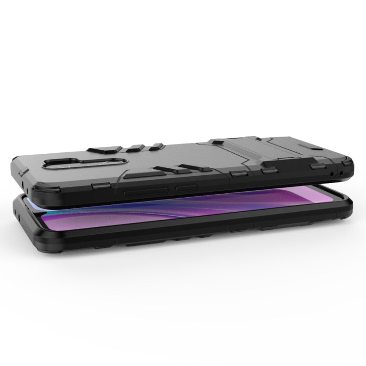 For Xiaomi Redmi 9 PC + TPU Shockproof Protective Case with Invisible Holder