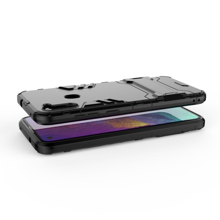 For Samsung Galaxy A11 PC + TPU Shockproof Protective Case with Invisible Holder